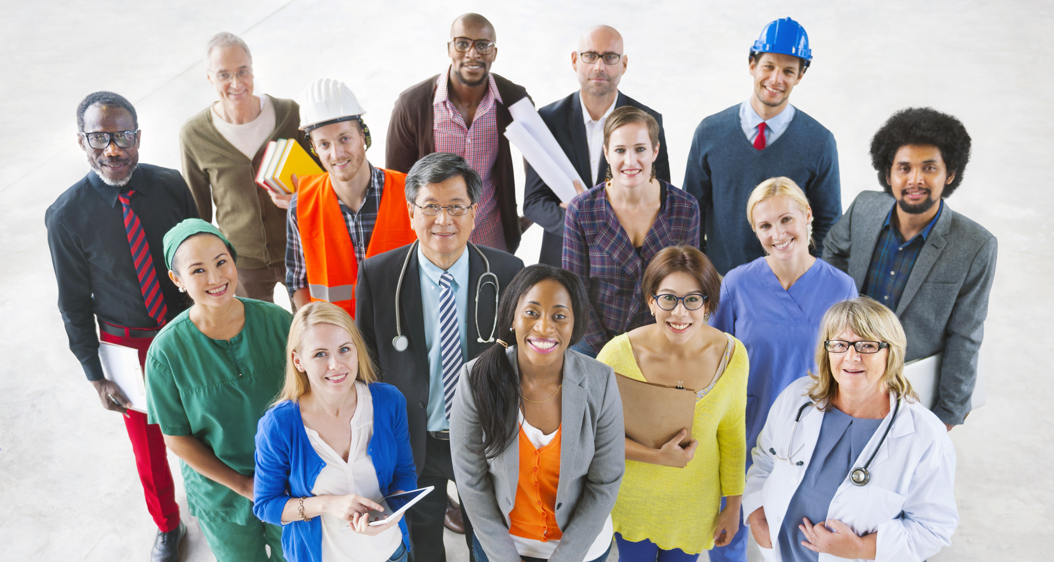 group of diverse workers