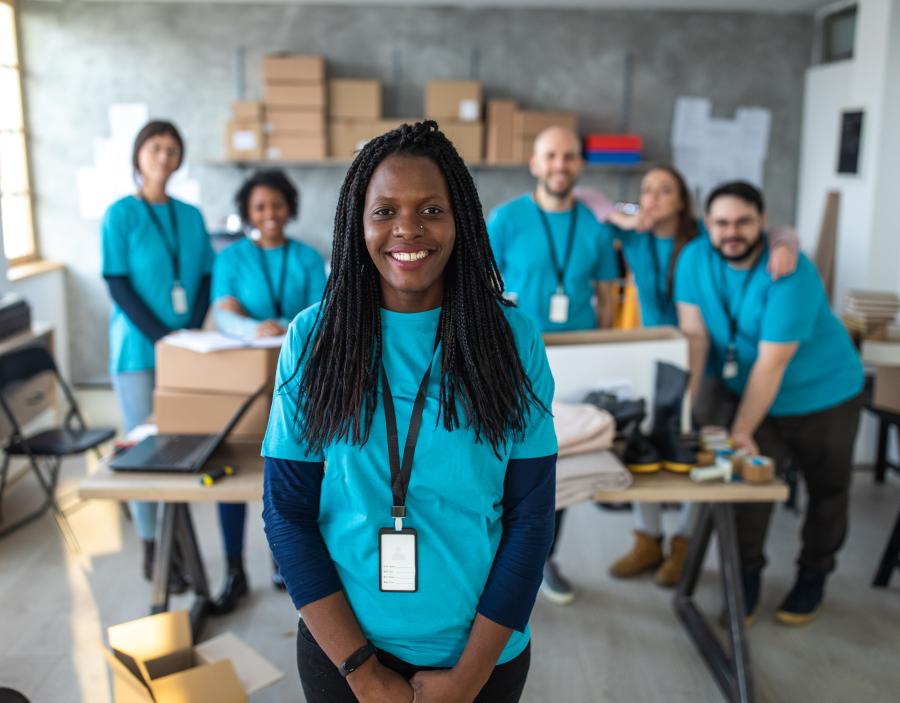 group of volunteers