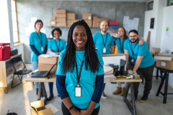 group of volunteers