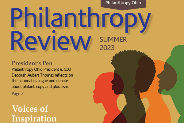 cover of philanthropy review summer newsletter