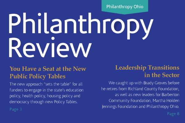 Philanthropy Review Spring 2024 Newsletter website feature image