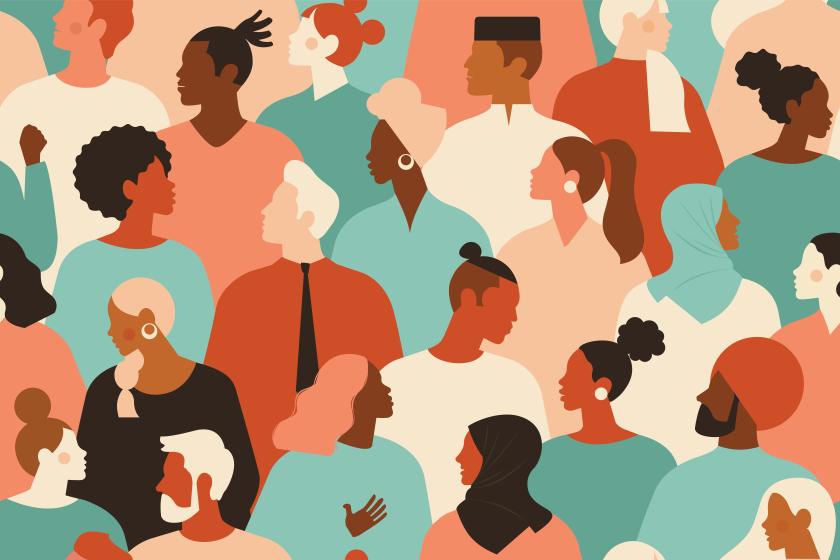 diverse people background