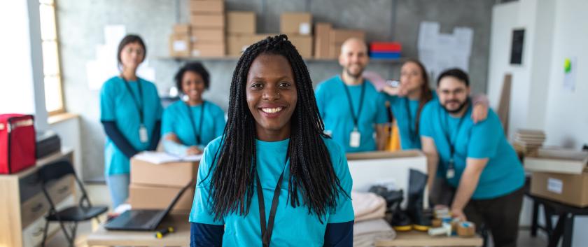 group of volunteers