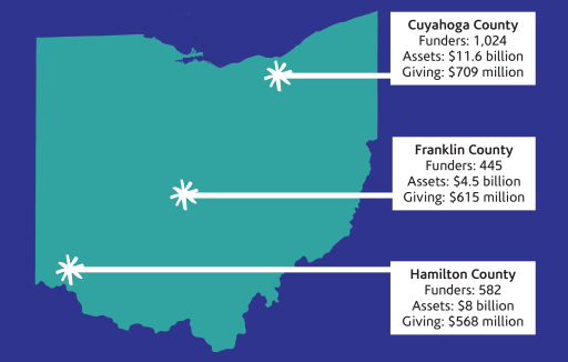 ohio map cuyahoga franklin hamilton county